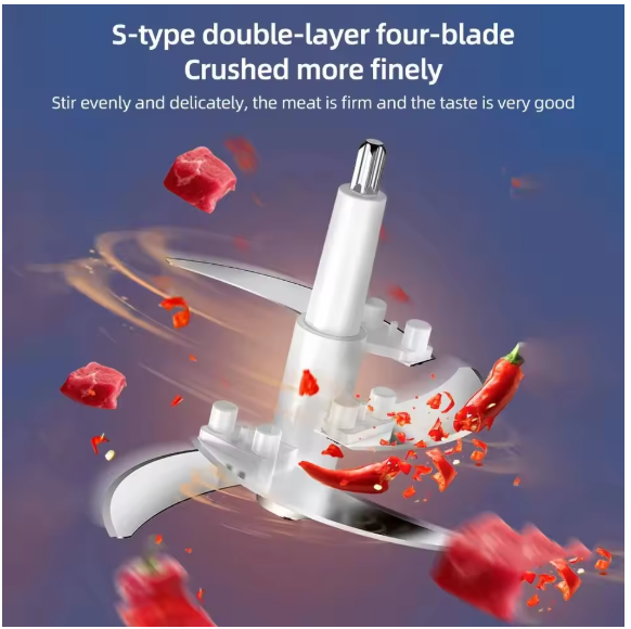 3L Electric Meat Grinder Food Processor Fruits Blender Veg Chopper Sausage Maker