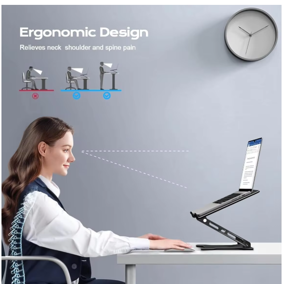 Phone Tablet Stand Adjustable Aluminum Alloy Laptop Tablet Up to 17" Laptop Portable Folding Stand Cooling Stand Support   4.6   97 Reviews   ౹   600+ sold