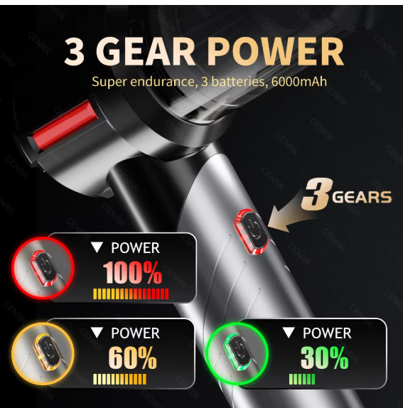 CENRR 998000PA Car Vacuum Cleaner Mini Cordless Powerful Wireless Car Cleaner HandHeld Portable Vacuum Cleaner Home Appliance