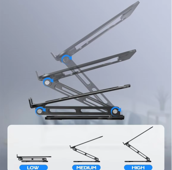 Phone Tablet Stand Adjustable Aluminum Alloy Laptop Tablet Up to 17" Laptop Portable Folding Stand Cooling Stand Support   4.6   97 Reviews   ౹   600+ sold