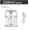 250ML Electric Mini Food Processor Wireless USB Rechargeable Garlic Chopper Portable Vegetable Onion Mincer Meat Grinder Gadget