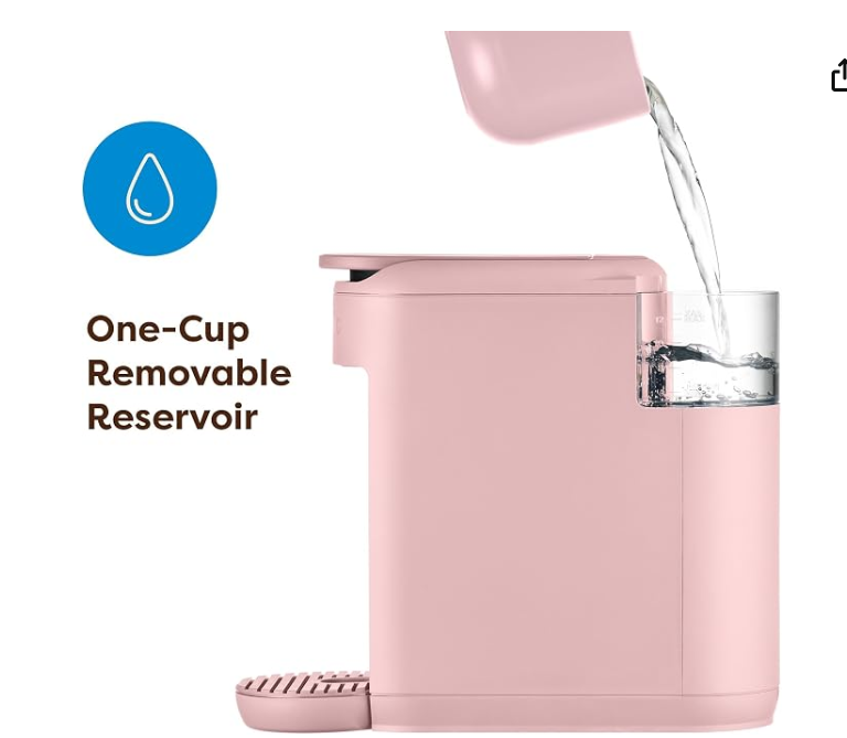 Keurig K-Mini Mate Single Serve K-Cup Pod Coffee Maker, Brews Up to 12 oz Cup, Compact Portable Coffee Machine for Small Spaces, Great for Dorms & Offices, Pink Sands
